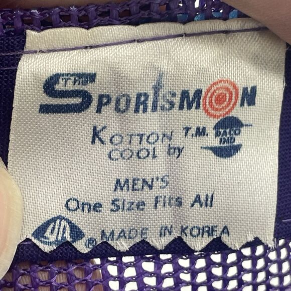 Vintage Crown Royal Embroidered Sportsman Trucker Snapback Trucker Hat - Picture 6 of 6